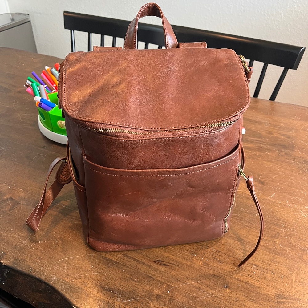 AZARIA La Mère Luxe Leather Backpack Original